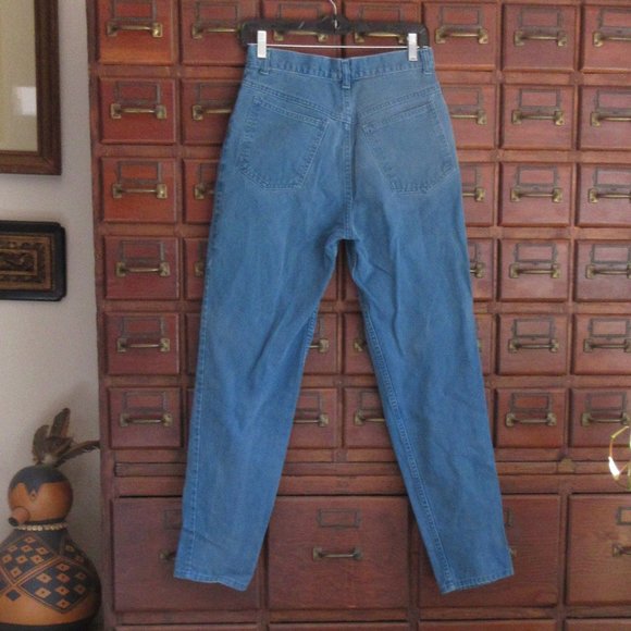 High Rise Teal Jeans by SKOOZI - Picture 2 of 3